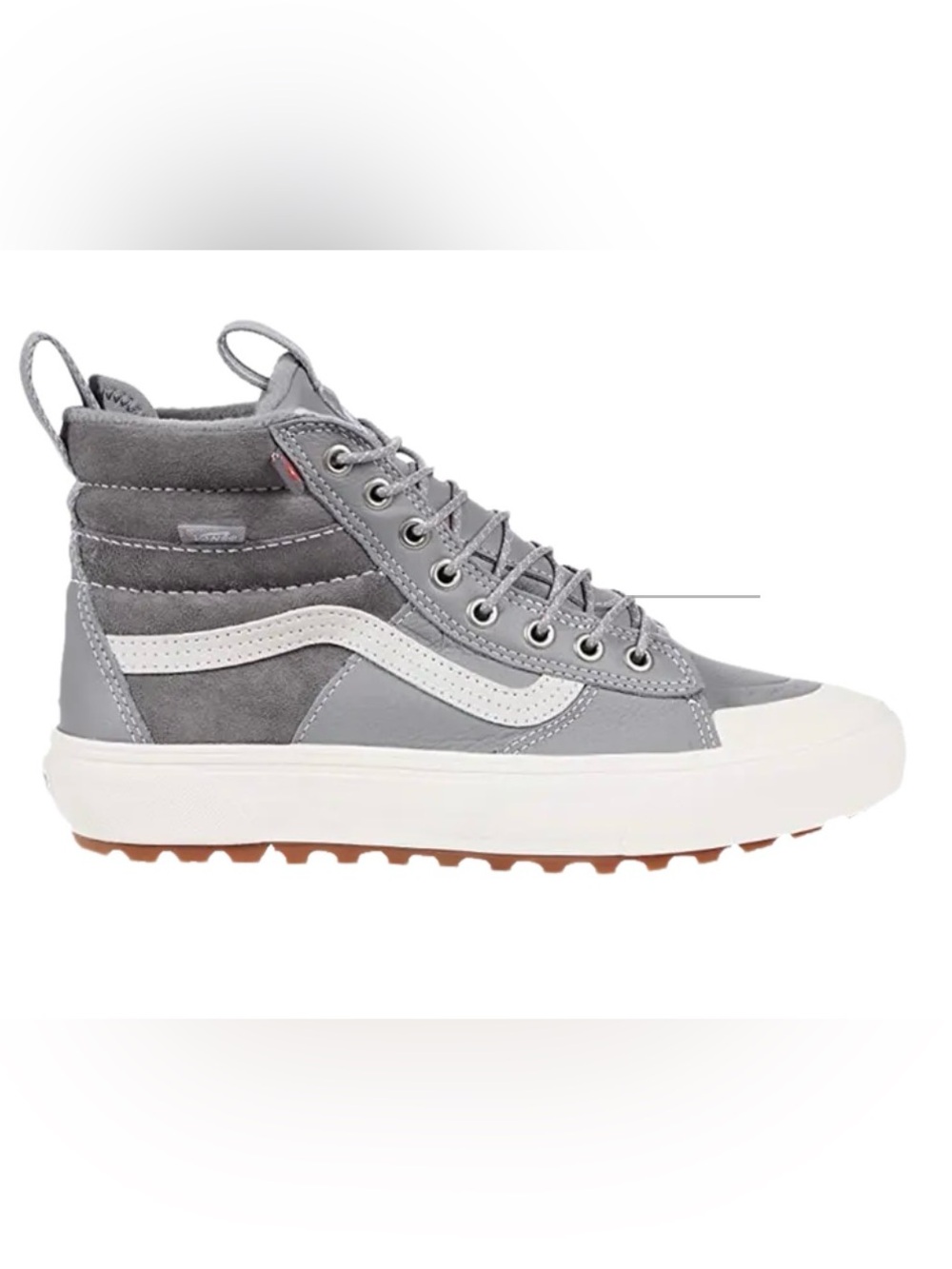 Vans Sk8-Hi MTE High-Top Frost Gray  Leather Suede Sneakers Men’s 7 Women’s 8.5